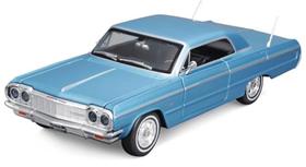 Miniatura Carro Chevrolet Impala SS (1964) - Azul - 1:24 - Maisto