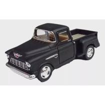 Miniatura Carro Chevy Stepside Pick-up 1955 1/32 (Preto)