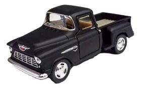 Miniatura Carro Chevy Stepside Pick-up 1955 1/32 (Preto)