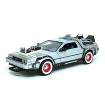 Miniatura Carro Delorean Time Machine - "Back To The Future 3" - 1:24 - Welly