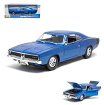 Miniatura Carro Dodge Charger R/T (1969) - Azul - Special Edition - 1:18 - Maisto Miniatura Carro Dodge Charger R/T (1969) - Azul - Special Edition - 1:18 - Maisto