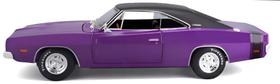 Miniatura Carro Dodge Charger R/T (1969) roxo 1:18 - Maisto Miniatura Carro Dodge Charger R/T (1969) roxo 1:18 - Maisto