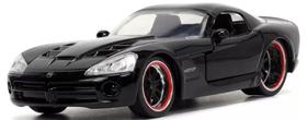Miniatura Carro Dodge Viper SRT 10 Letty (2001) - Velozes e Furiosos - Preto - 1:32 - Jada Toys Miniatura Carro Dodge Viper SRT 10 Letty (2001) - Velozes e Furiosos - Preto - 1:32 - Jada Toys