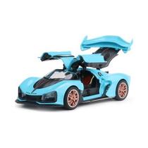 Miniatura Carro Esportivo Azul Spray Luz Efei Hongqi S9 1:24