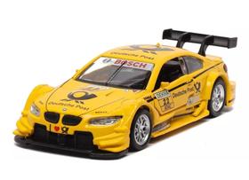 Miniatura Carro Esportivo BMW M3 DTM Escala 1/42 - Amarelo