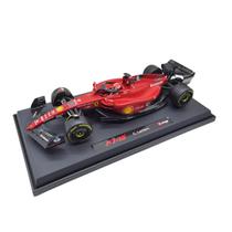 Miniatura carro f1 ferrari f1-75 charles leclerc 2022 1/18 bburago