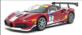 Miniatura Carro Ferrari 488 Challenge 11 (Formula Racing 2017) - Vermelho - Ferrari Racing - 1:24 - Burago