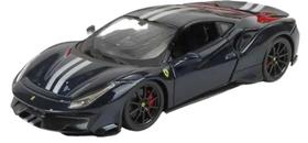 Miniatura Carro Ferrari 488 Pista - Race e Play 1:24 - Burago