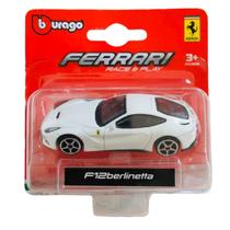 Miniatura Carro Ferrari F12 Berlinetta 1/64 Branco Bburago 56000 Miniatura Carro Ferrari F12 Berlinetta 1/64 Branco Bburago 56000
