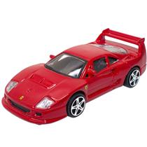Miniatura Carro Ferrari F40 Competizone 1/64 Vermelho Bburago 56000