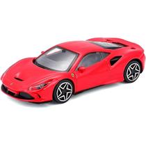 Miniatura Carro Ferrari F8 Tributo 1/43 Vermelho Bburago 36001