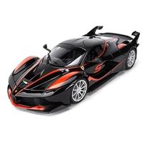 Miniatura Carro Ferrari Fxx K 1/18 Preto/Laranja Bburago 16010