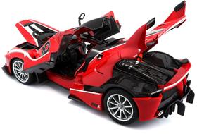 Miniatura Carro Ferrari Fxx K 1/18 Race e Play Vermelho Bburago 16010