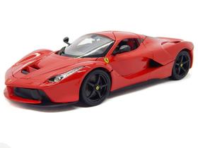 Miniatura Carro Ferrari Laferrari 1/18 Race e Play Vermelho Bburago 16001