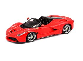 Miniatura Carro Ferrari Laferrari Aperta 1/24 Race e Play Vermelho Bburago 26022