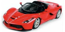 Miniatura Carro Ferrari LaFerrari Aperta - Vermelha - Race e Play - 1:24 - Burago Miniatura Carro Ferrari LaFerrari Aperta - Vermelha - Race e Play - 1:24 - Burago