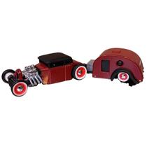 Miniatura Carro Ford Model A 1929 Com Trailer 1/64 Vermelho Maisto 11368