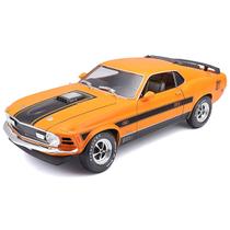 Miniatura Carro Ford Mustang Mach 1 1970 1/18 Laranja Maisto 31453 Miniatura Carro Ford Mustang Mach 1 1970 1/18 Laranja Maisto 31453