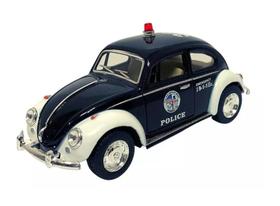 Miniatura Carro Fusca Polícia 1967 - 1/32 Metal - Kinsmart