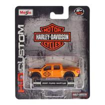 Miniatura Carro Hd Custom Ford Ranger 2021 1/64 Laranja Maisto 15380 Miniatura Carro Hd Custom Ford Ranger 2021 1/64 Laranja Maisto 15380
