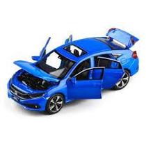 Miniatura carro honda civic 1:32 abre 4 portas luz