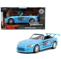 Miniatura Carro Honda S2000 Conversível 2001 Azul Velozes e Furiosos Escala 1/32 Fast & Furious - Jada - 35397