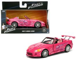 Miniatura Carro Honda S2000 Conversível Pink 2001 Suki Velozes e Furiosos Escala 1/32 Fast & Furious - Jada - 97610