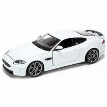 Miniatura Carro Jaguar Xkr S 1/24 Branco Bburago 21063