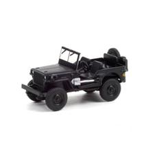 Miniatura Carro Jeep Wilys 1942 Black Bandit 1/64 Preto Greenlight Gre28070