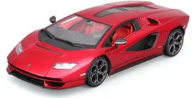 Miniatura Carro Lamborghini Countach LPI 800-4 - Vermelho Metálico - 1:24 - Burago