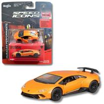 Miniatura Carro Lamborghini Huracan Laranja Speed Icons Miniatura Carro Lamborghini Huracan Laranja Speed Icons