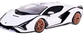 Miniatura Carro Lamborghini Sian Fkp 37 Branca - 1:18 Burago Miniatura Carro Lamborghini Sian Fkp 37 Branca - 1:18 Burago
