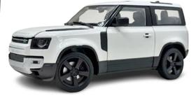 Miniatura Carro Land Rover Defender (2020) - Branca - 1:26 - Welly Miniatura Carro Land Rover Defender (2020) - Branca - 1:26 - Welly