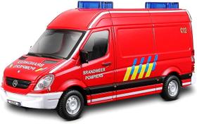 Miniatura Carro Mercedes Sprinter 1/50 Emergency Bombeiros Vermelho Bburago 32006 Miniatura Carro Mercedes Sprinter 1/50 Emergency Bombeiros Vermelho Bburago 32006