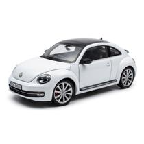 Miniatura Carro Metal 1 por 24 VW New Beetle Novo Fusca Branco Miniatura Carro Metal 1 por 24 VW New Beetle Novo Fusca Branco