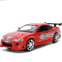 Miniatura Carro Mitsubishi Eclipse Brian s COR VERMELHO- Velozes e Furiosos - 1:24 - Jada Toys Miniatura Carro Mitsubishi Eclipse Brian s COR VERMELHO- Velozes e Furiosos - 1:24 - Jada Toys
