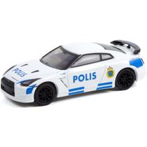 Miniatura Carro Nissan Gtr R35 Polícia 2014 Hot Pursuit Série 40 1/64 Greenlight Gre42980