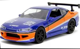 Miniatura Carro Nissan Silvia S15 (2001) - Velozes e Furiosos - Azul - 1:32 - Jada Toys