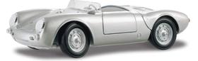 Miniatura Carro Porsche 550 A Spyder - Prata - 1:18 - Maisto Miniatura Carro Porsche 550 A Spyder - Prata - 1:18 - Maisto