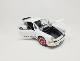 Miniatura Carro Porsche 911 Carrera RS 2.7 - Branco - 1:18 - Welly