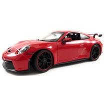 Miniatura Carro Porsche 911 Gt3 2022 1/18 Vermelho Maisto 31458