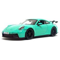 Miniatura Carro Porsche 911 Gt3 992 2021 1/24 Verde Bburago 21104