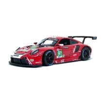 Miniatura Carro Porsche 911 RSR - Le Mans 2020 - Vermelho - 1:24 - Burago