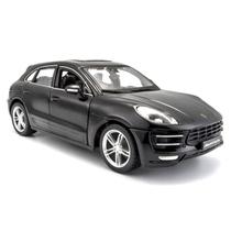 Miniatura Carro Porsche Macan 1/24 Plus Preto Bburago 21077 Miniatura Carro Porsche Macan 1/24 Plus Preto Bburago 21077