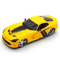 Miniatura Carro Srt Viper Gts 2013 1/24 Amarelo Maisto 31021