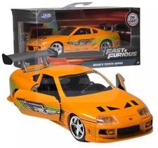 Miniatura Carro Toyota Supra "Brian's Car" - Velozes e Furiosos - Laranja - 1:32 - Jada Toys