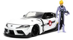 Miniatura Carro Toyota Supra Rebotech (2020) c/ Figura Roy Focker - 1:24 - Jada Toys Miniatura Carro Toyota Supra Rebotech (2020) c/ Figura Roy Focker - 1:24 - Jada Toys