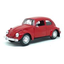 Miniatura Carro Volkswagen Beetle (Fusca) 1/24 Special Edition Vermelho Maisto 31926