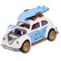 Miniatura Carro Volkswagen Fusca/Beetle 1/64 Branco Majorette