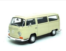 Miniatura Carro Volkswagen Kombi Bus T2 (1972) - Creme - 1:24 - Welly